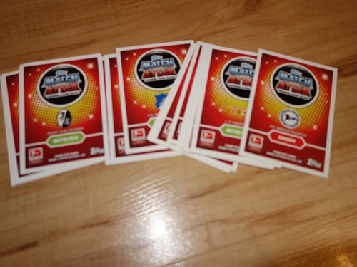 Topps match attax karten - match,